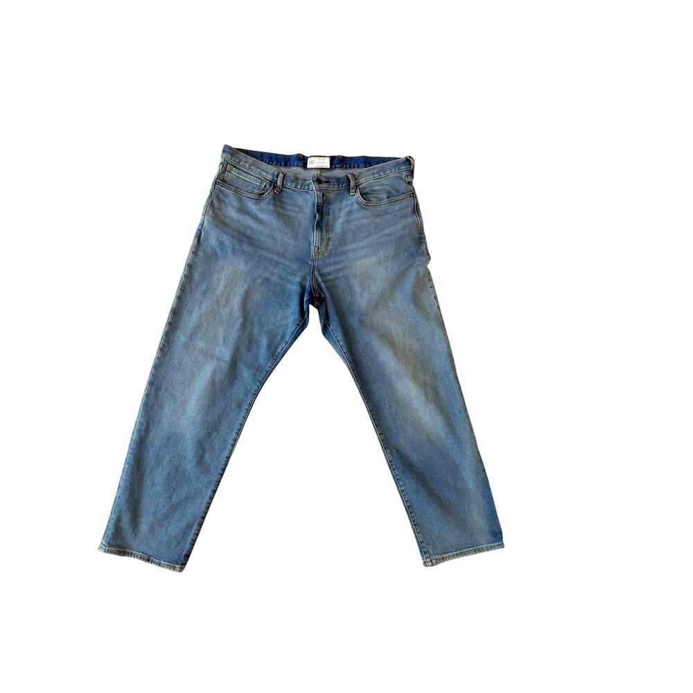 GAP Men's Straight Fit Denim Jeans Medium Wash Blue Size 40x3016